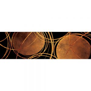 SG3746 abstract gold bronze circles